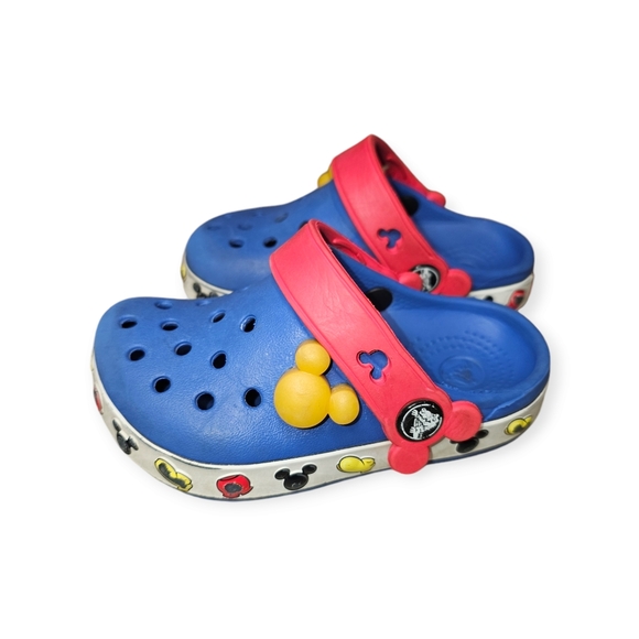 Disney Mickey Unisex Crocs Size 6 C 7 - Picture 3 of 5